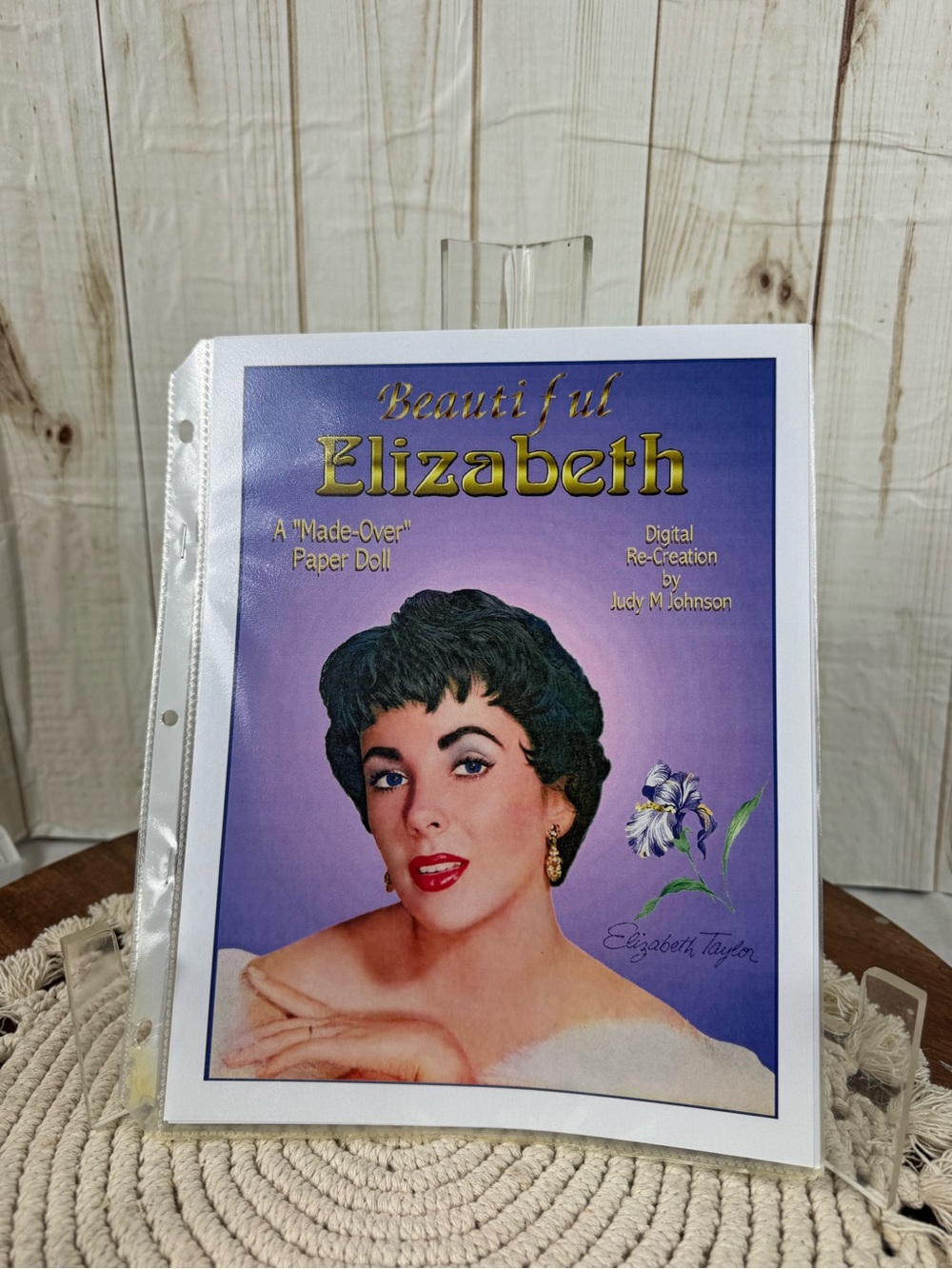 Beautiful Elizabeth Paper Doll Digital Re-Creation by Judy M Johnson